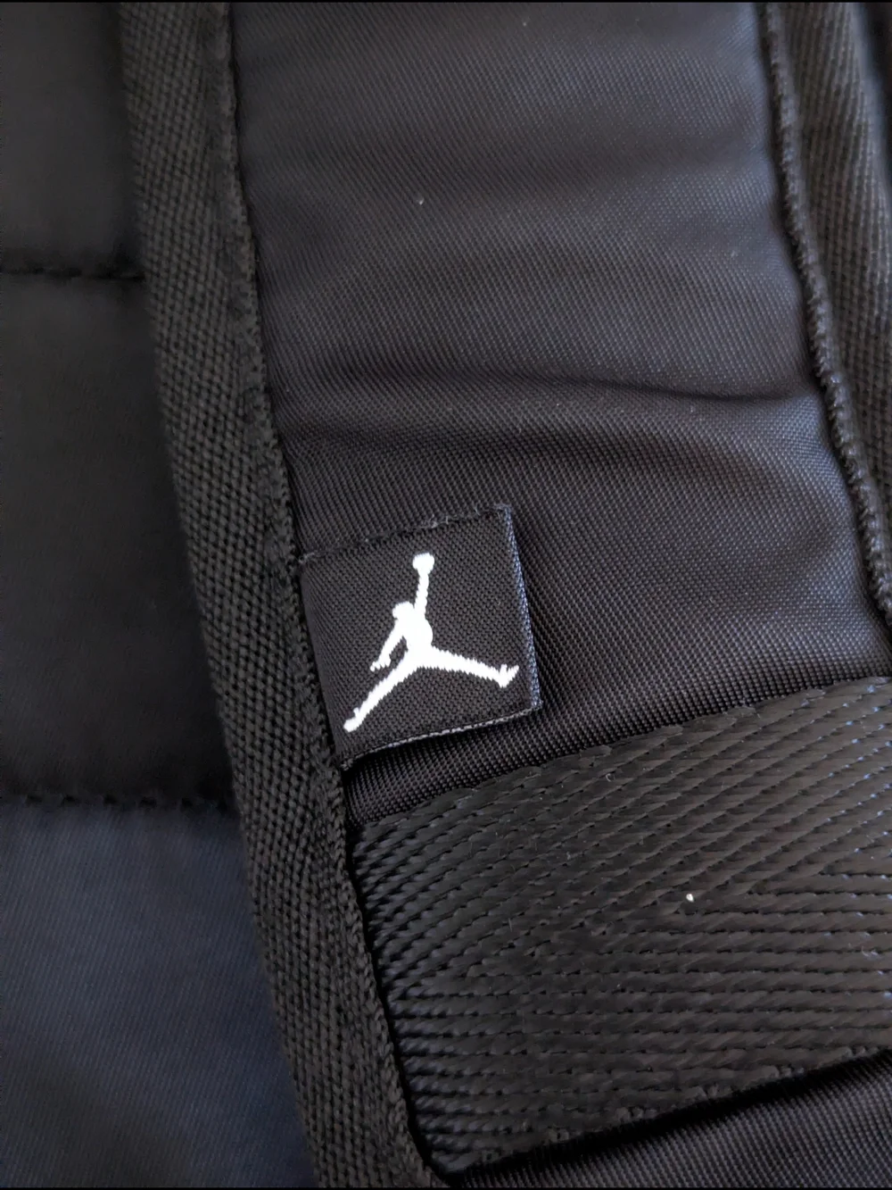 Jordan Jumpman Mini Black Backpack Anthracite Padded Red Interior Easy Zip EUC